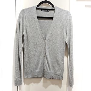 7th Ave V-Neck Jeweled Button Chelsea Cardigan